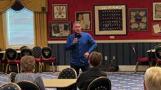 Dr. Joe Kasper speaking at the Villages Health and Wellness club meeting on August 6th 2022