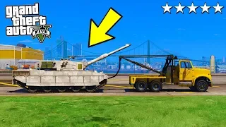 ГАНГСТЕР УГНАЛ ТАНК НА ЭВАКУАТОРЕ! АРМИЯ ВЗБЕСИЛАСЬ!! - GTA 5 РЕАЛЬНАЯ ЖИЗНЬ ФРАНКЛИНА #9 ГТА 5 МОДЫ