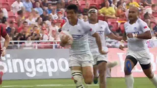 (HD) Singapore 7s Challenge Trophy Semi Final | Wales v Samoa | Full Match Highlights