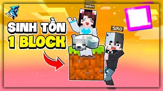 Minecraft nhưng Sinh Tồn 1 Block? Siro Và Mèo Simmy Triệu Hồi Thành Công Cáo Tuyết Siêu Đáng Yêu