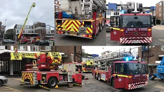 *NEW* G303 G305 Wembley - London Fire Brigade Aerial Appliance Demonstrations
