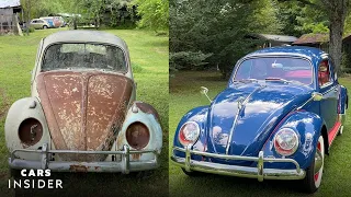 How A Rusted 1960s Volkswagen Beetle is Restored | Cars Insider