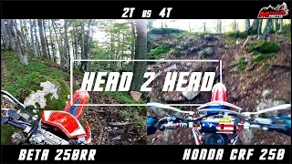 Enduro Battle 🏁 2T vs 4T 🤟 Beta 250RR vs Honda CRF 250X 💪🏼 Head2Head