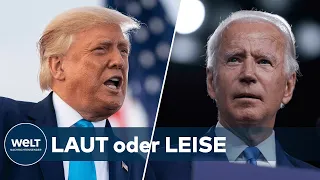 TRUMP UND BIDEN: Zwei Kandidaten, die kaum unterschiedlicher sein könnten