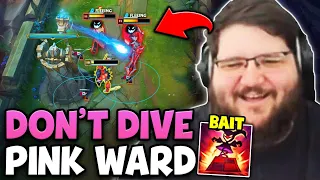Tower Diving Pink Ward is NEVER a good idea...