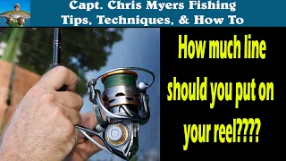 Spinning Reel Tips - Filling the Spool with Line (How Much?)