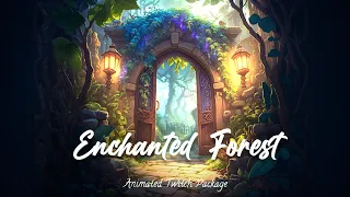 Animated Twitch Package - Enchanted Forest - Overlays