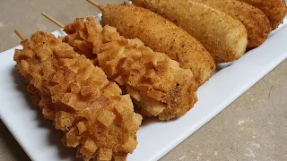 Koreyscha Corn Dog bunisi boshqacha🤩 Это Нереально Круто! Срочно сохраните рецепт!