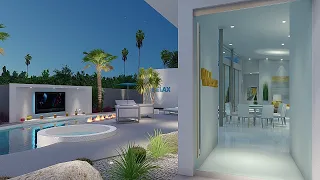 Palm Springs Mid Century Modern Home INSIDE and OUTSIDE Video Tour