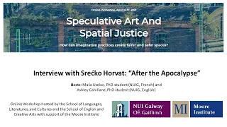 Interview with Srećko Horvat: ‘After the Apocalypse’