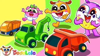 Rainbow Cars Ride and Slide Song 🌈 Lost Color Song | Kids Learning Song With DodoLala - DooDoo