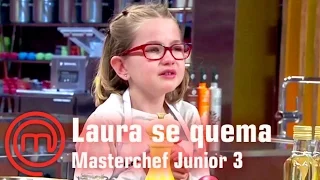 Laura se quema | MasterChef Junior 3 | Programa 5