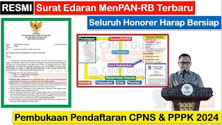 RESMI Surat Edaran KemenPAN-RB tentang Pendaftaran CPNS & PPPK Tahun 2024 ~ Ijazah SD, SMP, SMA, S1