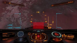 Elite Dangerous - Landing on a 45G (!) planet!