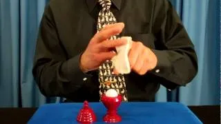 Silk and Ball Vase- How To Change a Scarf into a Ball