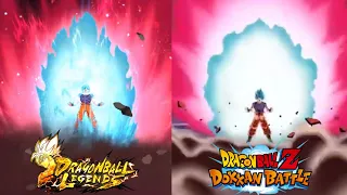 Legends SSBK and SSBE vs Dokkan SSBK and SSBE Animations!!!-Dragon Ball Legends