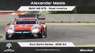iRacing - 21S4 - BMW M8 GTE - Euro Sprint Series - Road America - AM