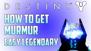 Destiny "How to Get Murmur" Legendary Fusion Rifle | Eris Morn "Rise of Crota" Quest