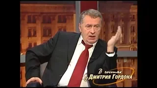 Жириновский дарит Гордону одеколон "Жириновский"