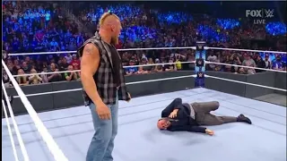 Brock Lesnar Attacks Adam Pearce - WWE Smackdown Live 10/22/21