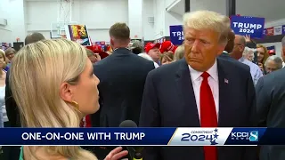 Donald Trump discusses his differences from DeSantis during one-on-one interview