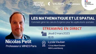 Conference 'Mathematics and Space', Nicolas Petit