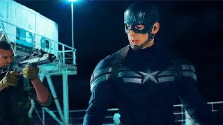 Captain America Opening Ship Fight Scene - Captain America: The Winter Soldier (2014) Movie CLIP HD