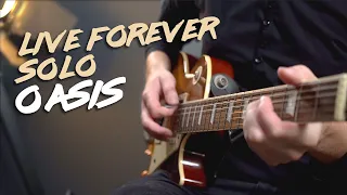 OASIS - Live Forever SOLO Guitar lesson tutorial