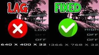 HOW TO FIX GTA San Andreas LAG & FREEZING(PC & Laptop)