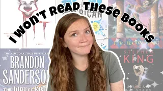 Popular Books I WON'T read // anti TBR tag!