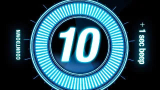 10 seconds Countdown Timer / with Beep Every 1 sec 🔵