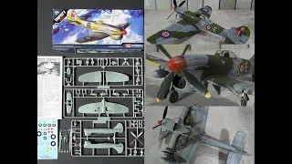 Hawker Tempest V 1/72 Academy unboxing and build