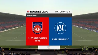 FIFA 22 | Heidenheim vs Karlsruher - Germany Bundesliga 2 | 15 May 2022 | Gameplay