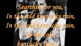 ELVIS PRESLEY - KENTUCKY RAIN ( LYRICS ) VINYL 1974  ( ORIGINAL RELEASE 1970 )