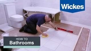 How to Tile a Bathroom Floor with Wickes