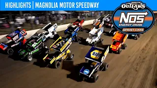 World of Outlaws NOS Energy Drink Sprint Cars Magnolia Motor Speedway | March 25, 2023 | HIGHLIGHTS