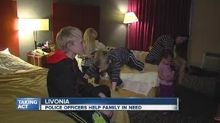 Livonia officers help down on their luck family