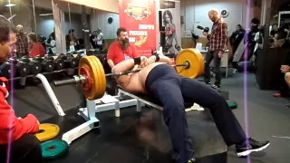 Андрей Гальцов жим лежа 125 кг на 62 раз / Andrey Galtsov Benchpressing 125kg x 62