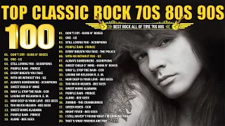 Guns' N Roses, Queen, Scorpions, Aerosmith, U2, Bon Jovi 🔥 Top 100 Classic Rock Songs Of All Time