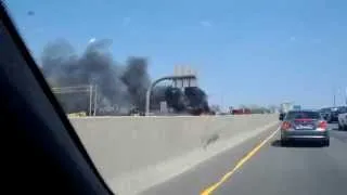 Today, car on fire - CT I-95N exit 16