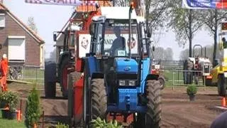 Henk van Engelen met de ford 7840