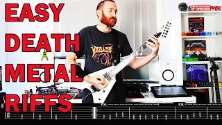 EASY DEATH METAL RIFFS