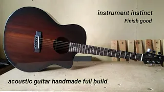 Building an acoustic guitar finish good