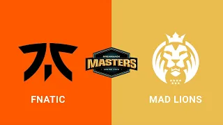 Fnatic vs MAD Lions - Mirage - Lower Bracket - Europe - DreamHack Masters Spring 2020