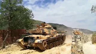 M60A3 12,7 mm uçaksavar atışı