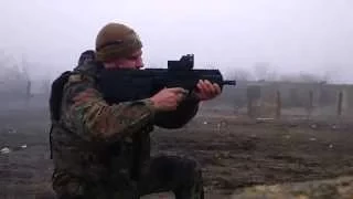 Ukrainian soldier experiencing Fort 224 assault rifles. Ukraine hot news