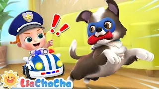 Baby Police Officer Chases the Thief | Rescue Team Song + More LiaChaCha Nursery Rhymes & Baby Songs