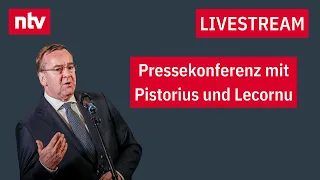 LIVE: Pressekonferenz mit Pistorius und französischem Amtskollegen Lecornu