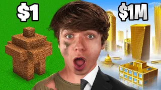 $1 vs $1,000,000 City in Minecraft!