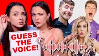 Guess the YouTuber Using ONLY Their Voice - Challenge - Merrell Twins